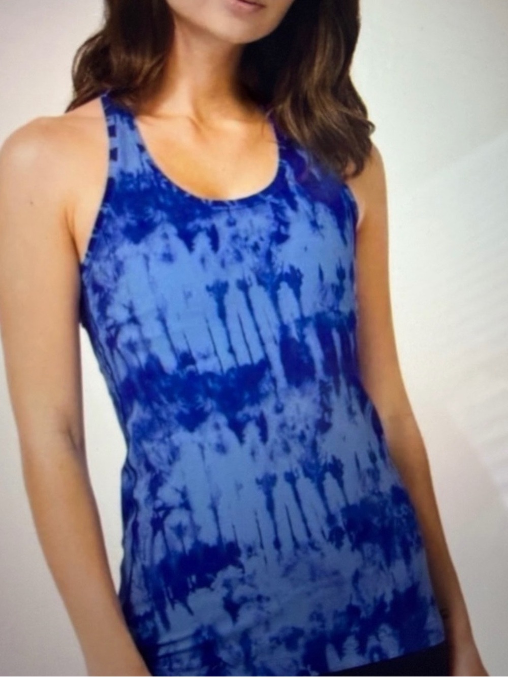 Lululemon Cool RacerBack Blue Tie Dye Tank 4